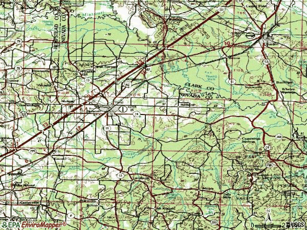 Zip code 71857 topographic map