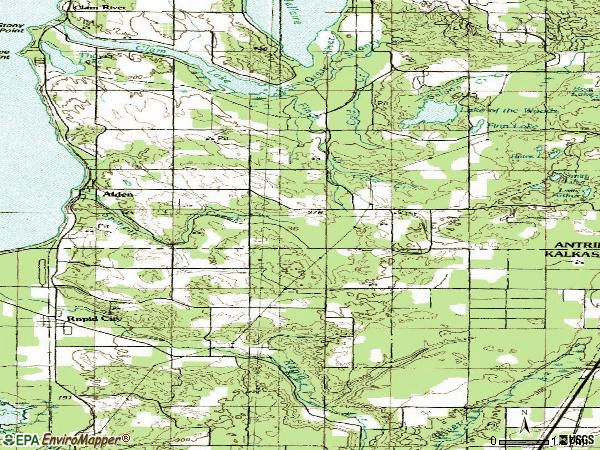 Zip code 49612 topographic map