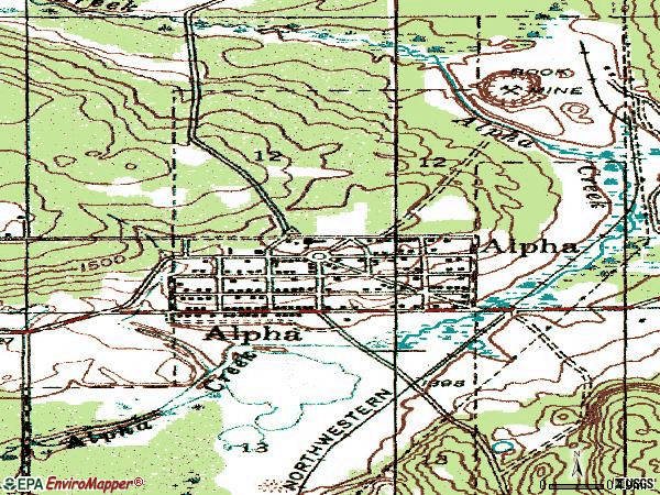 Zip code 49902 topographic map