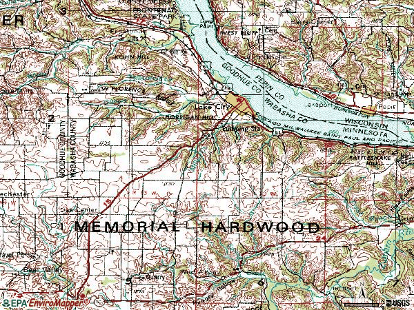 Zip code 55041 topographic map