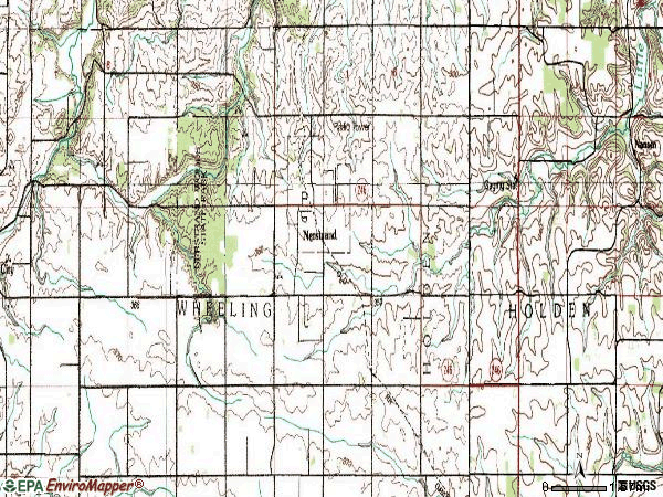 Zip code 55053 topographic map
