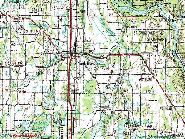 Zip code 55056 topographic map