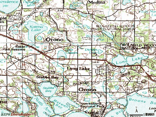 Zip code 55356 topographic map