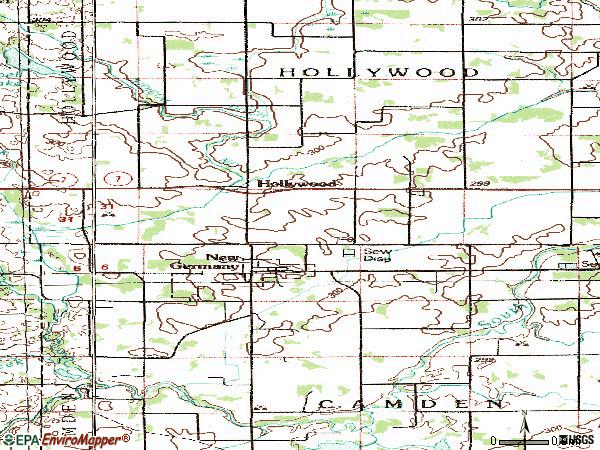 Zip code 55367 topographic map