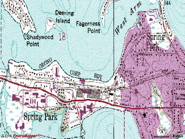 Zip code 55384 topographic map