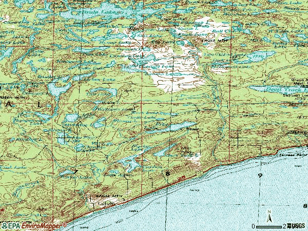 Zip code 55612 topographic map