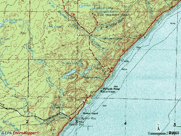 Zip code 55614 topographic map