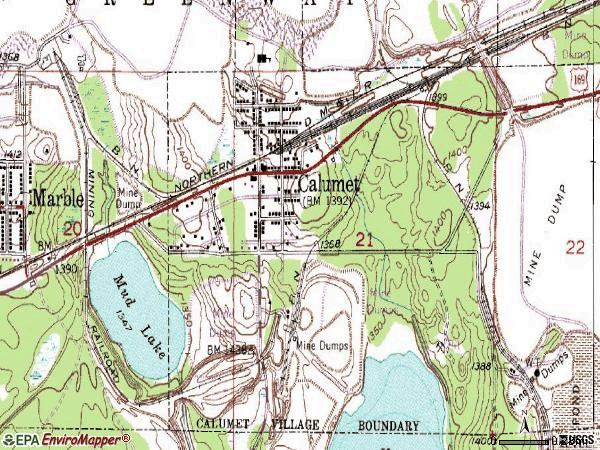 Zip code 55716 topographic map