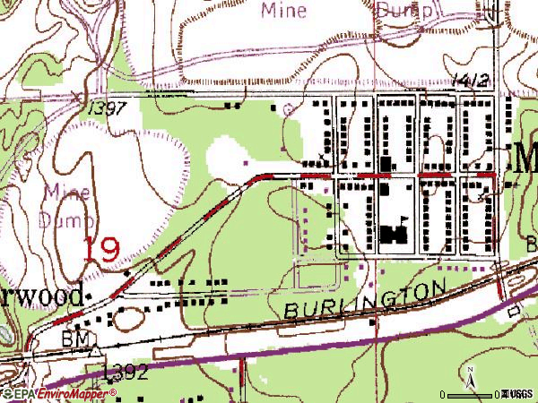 Zip code 55764 topographic map