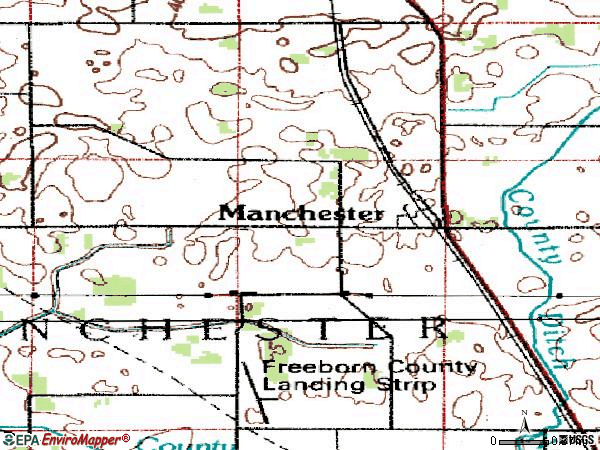 Zip code 56064 topographic map