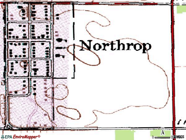 Zip code 56075 topographic map