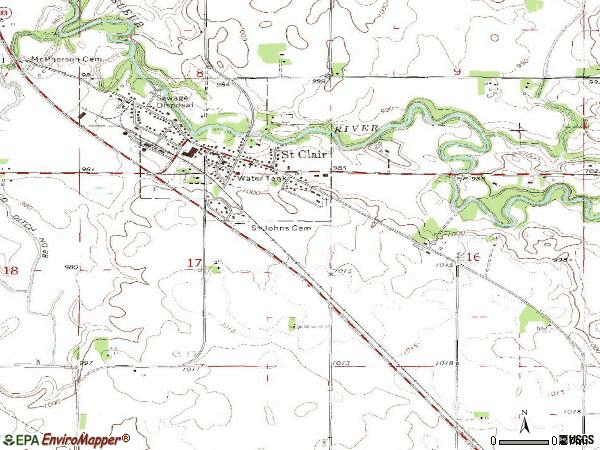 Zip code 56080 topographic map