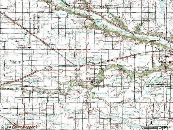Zip code 56085 topographic map