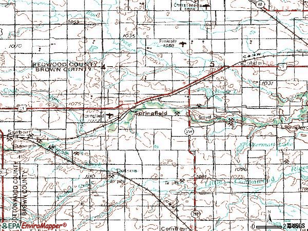 Zip code 56087 topographic map