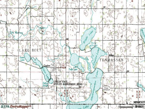 Zip code 56121 topographic map