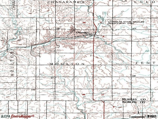 Zip code 56122 topographic map
