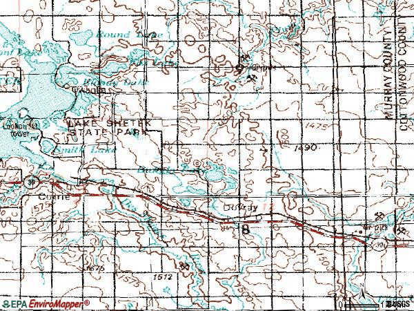 Zip code 56123 topographic map