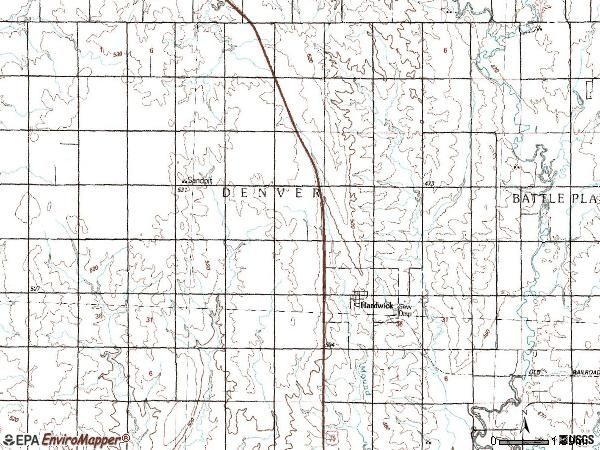 Zip code 56134 topographic map
