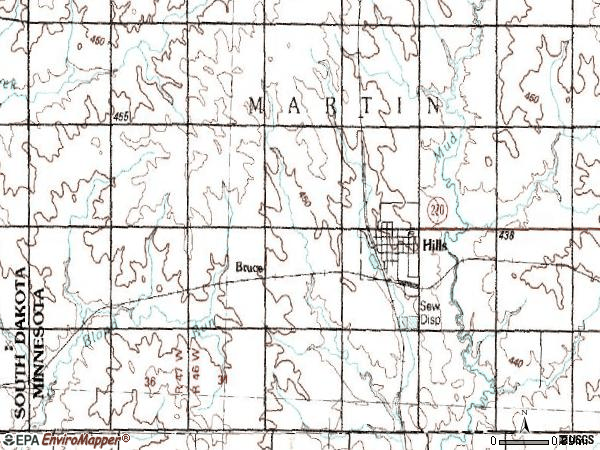 Zip code 56138 topographic map