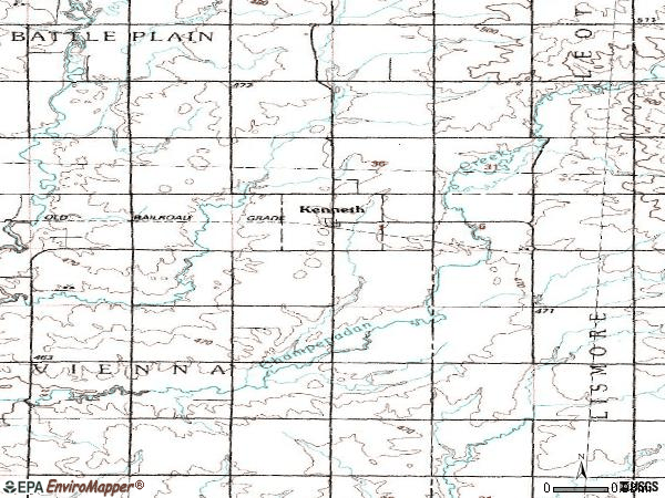 Zip code 56147 topographic map