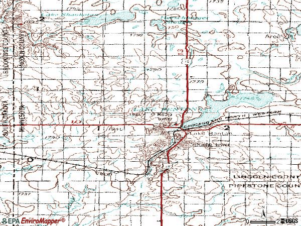Zip code 56149 topographic map