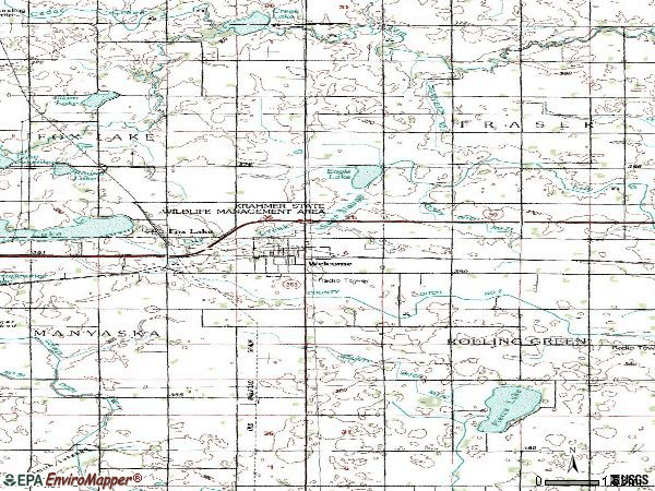 Zip code 56181 topographic map