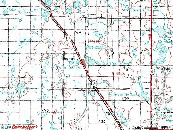 Zip code 56235 topographic map