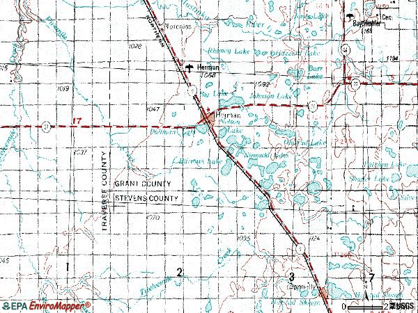 Zip code 56248 topographic map
