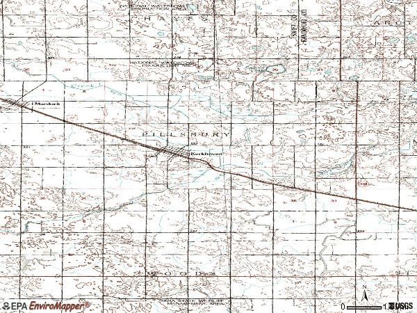 Zip code 56252 topographic map