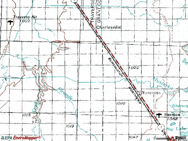 Zip code 56274 topographic map