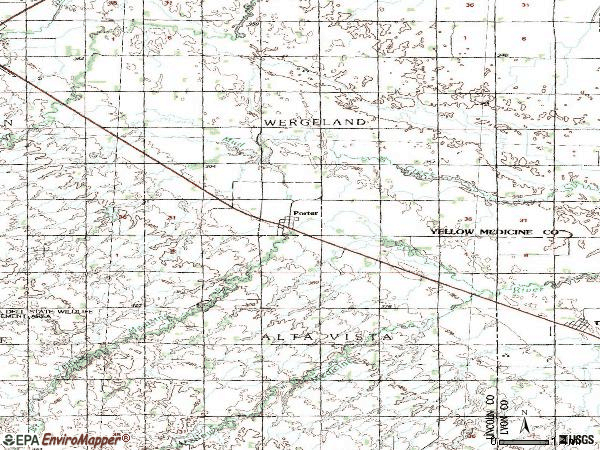 Zip code 56280 topographic map