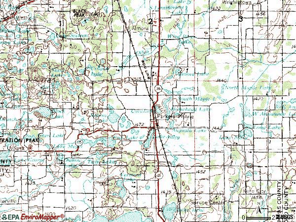 Zip code 56361 topographic map