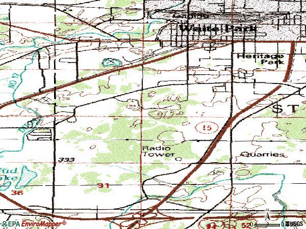 Zip code 56387 topographic map