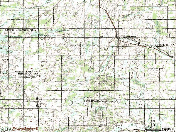 Zip code 56446 topographic map