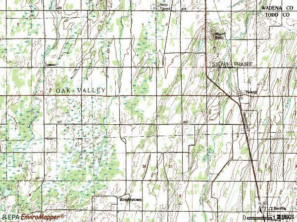 Zip code 56453 topographic map