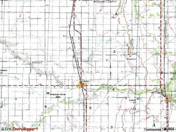 Zip code 56510 topographic map
