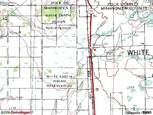 Zip code 56516 topographic map