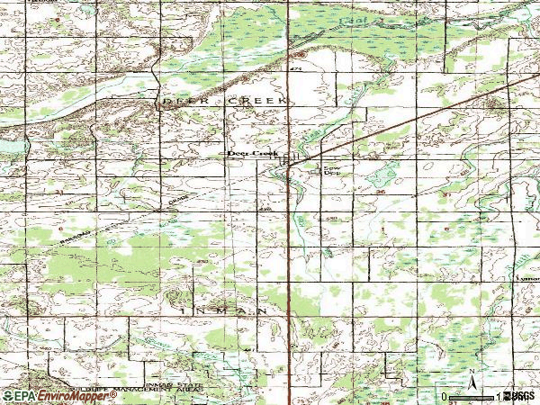 Zip code 56527 topographic map