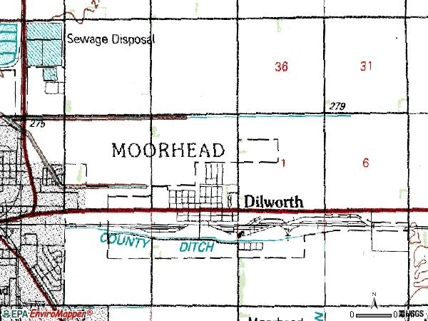 Zip code 56529 topographic map