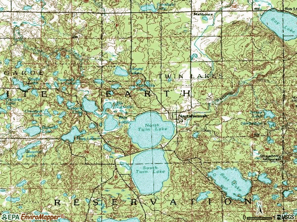 Zip code 56566 topographic map