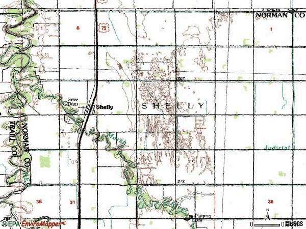 Zip code 56581 topographic map