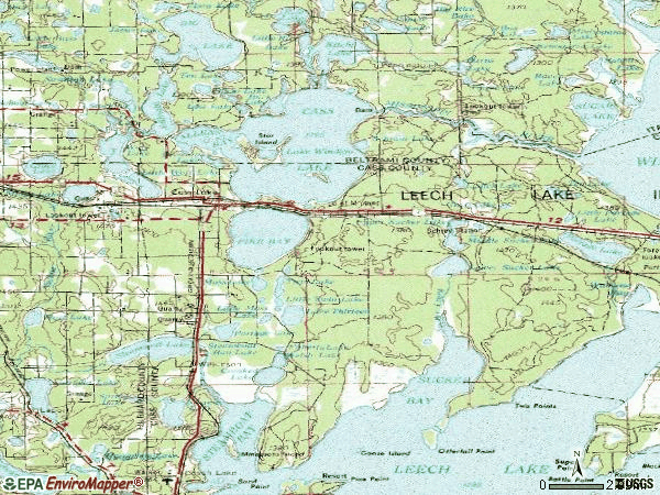Zip code 56633 topographic map