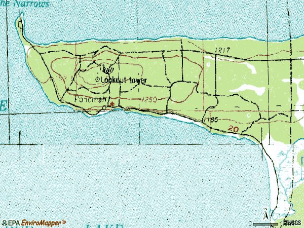 Zip code 56666 topographic map