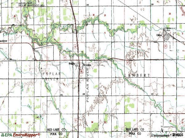 Zip code 56715 topographic map