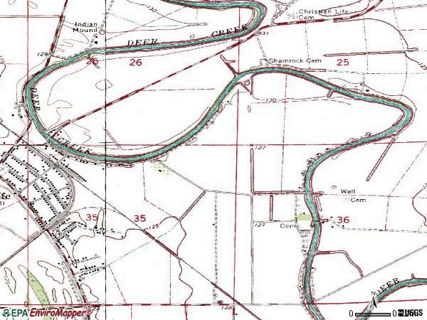 Zip code 38760 topographic map