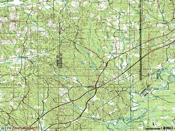 Zip code 35469 topographic map
