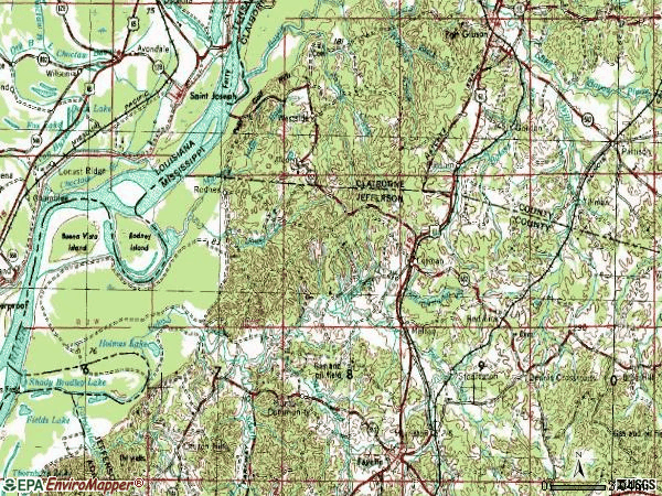 Zip code 39096 topographic map