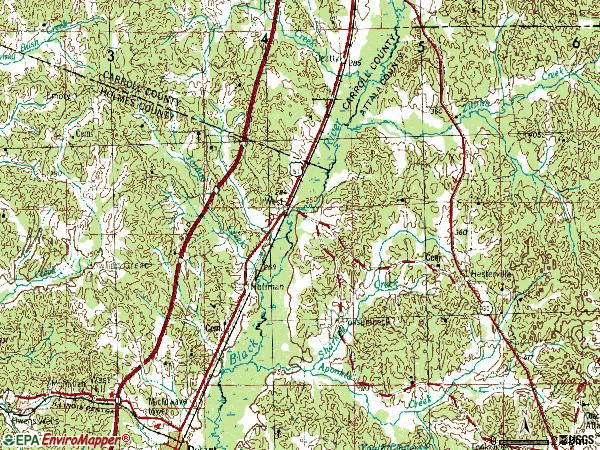 Zip code 39192 topographic map