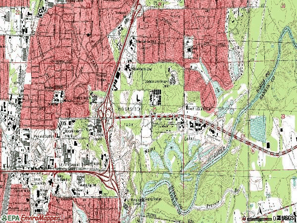 Zip code 39216 topographic map