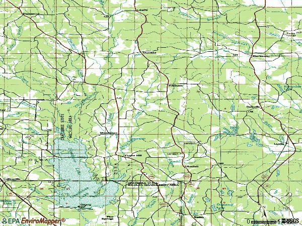 Zip code 39320 topographic map